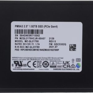 Накопитель SSD PCIE 1.92TB TLC PM9A3