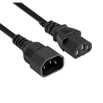 Кабель питания C13-C14 EC-3P 3жилы*1кв.мм Cu 3м 10A 230B черный