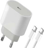 Адаптер питания UPA-121 20W USB-C кабель Type-C белый 83222 DEFENDER