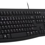 Клавиатура K120 USB 104кл. EN/RU черная/белая раскладка
