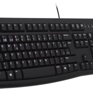 Клавиатура K120 USB 104кл. EN/RU черная/белая раскладка
