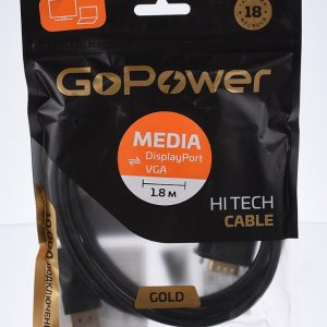 Кабель DP/VGA 1.8M BLACK