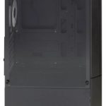 Корпус MIDITOWER ATX,micro ATX,mini-ITX W/PSU 7x12cm Fan(1 предустановлен) черный с окном Quantum-G-BK-v2