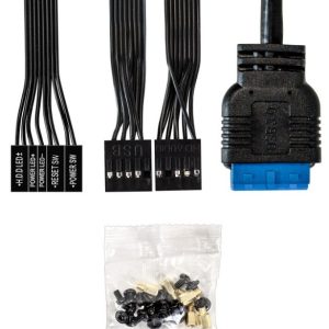 Корпус MINITOWER mATX W/PSU 2хUSB+USB3.0 HD Audio черный BAA-408U