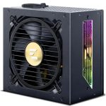 Блок питания ATX 12V Ver3.1 1000W 80+GOLD APFC 12cm fan 24pin 2x(4+4)pin 2x8pin CPU 3xMolex+FDD 4x6/8pin 1xPCI-E 12xSATA 3pin ARGB черный