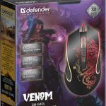 Мышь проводная VENOM GM-640L черная
