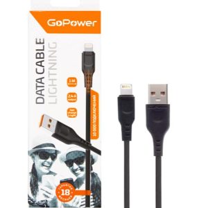 Кабель USB (M)/LIGHTNING (M) 1M BLACK