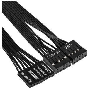 Корпус MINITOWER mATX W/PSU 2xUSB HD Audio черный BAA-303