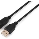 Кабель USB A (M)/USB B (M) 1.8M BLACK