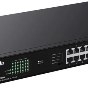Коммутатор Ethernet 26GE+2SFP с 24 портами PoE TEG1128P-24-250W TENDA