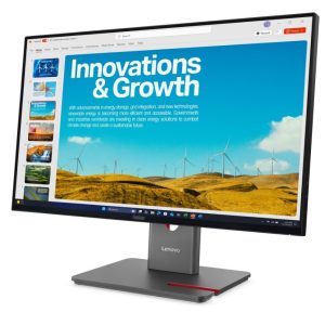 Монитор Lenovo 23,8" P24QD-40, 16:9, IPS, QHD, 4ms, 300cd, 120Hz, HDMI, DP, USB, USB-C, LAN, HAS