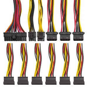 Блок питания для сервера 500W ServerPRO-500ADS ATX 2V Ver2.3 80+ APFC2x8cm Fans 24pin 1x(4+4)pin 1x(6+2)pin PCI-E 6xSATA 3xMolex черный