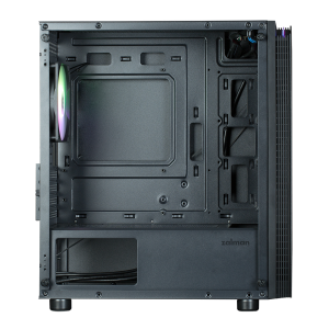 Корпус MINITOWER mATX Mini-ITX W/PSU до 8xFan(1x120mm ARGB предустановлено) черный с окном