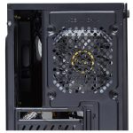 Корпус MINITOWER mATX W/PSU 2xUSB+USB3.0 аудио черный 4x120mm Fan с RGB подсветкой боковая панель - закаленное стекло Mistery R3