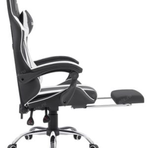 Игровое кресло TIOS класс 3 до 120кг экокожа BLACK/WHITE