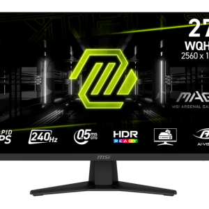 Монитор MSI 27" MAG 274QF X24, IPS,QHD, 0,5ms, 250cd, 240Hz, HDMI, DP