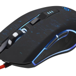 Мышь игровая 6кн. 7200dpi коврик RGB черн. Draglen GM-907