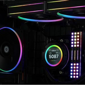 Кулер для процессора водяной 350W S_MULTI 4pin PWM 3x12cm Fan ARGB черный