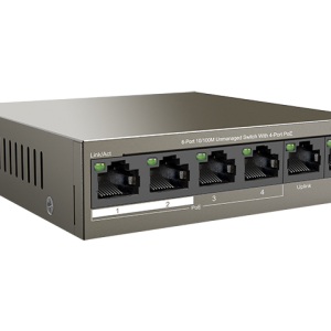 Коммутатор 6PORT 4POE IP-COM