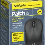 Мышь проводная PATCH MS-759 черная