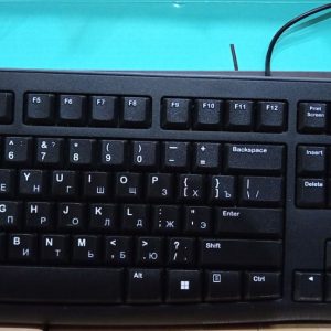Клавиатура ANSI EN/RU черный K120