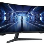 Монитор Samsung 34" C34G55TWWI, 1000R, 21:9, VA, UHD, 1ms, 250cd, 165Hz, HDMI, DP