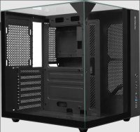 Корпус MIDITOWER CryoCube ATX Micro-ATX Mini-ITX W/O PSU USB1.1+3.0+Type-C+audio черный с окном