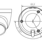 IP-камера 4Mp уличная купольная Full-color ИИ DH-IPC-HDW2449TP-S-IL-0280B DAHUA