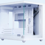 Корпус MINITOWER NovaCube Micro-ATX Mini-ITX W/O PSU 2хUSB1.1+3.0+audio белый c окном