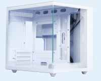 Корпус MINITOWER NovaCube Micro-ATX Mini-ITX W/O PSU 2хUSB1.1+3.0+audio белый c окном