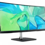 Монитор Acer 34'' CB343CURDbemiiphcuzx Curved 3800R, 21:9, IPS, UWQHD, 4ms, 300cd, 60Hz, HDMI, DP, USB, USB-C, LAN, SPK, CAM, HAS