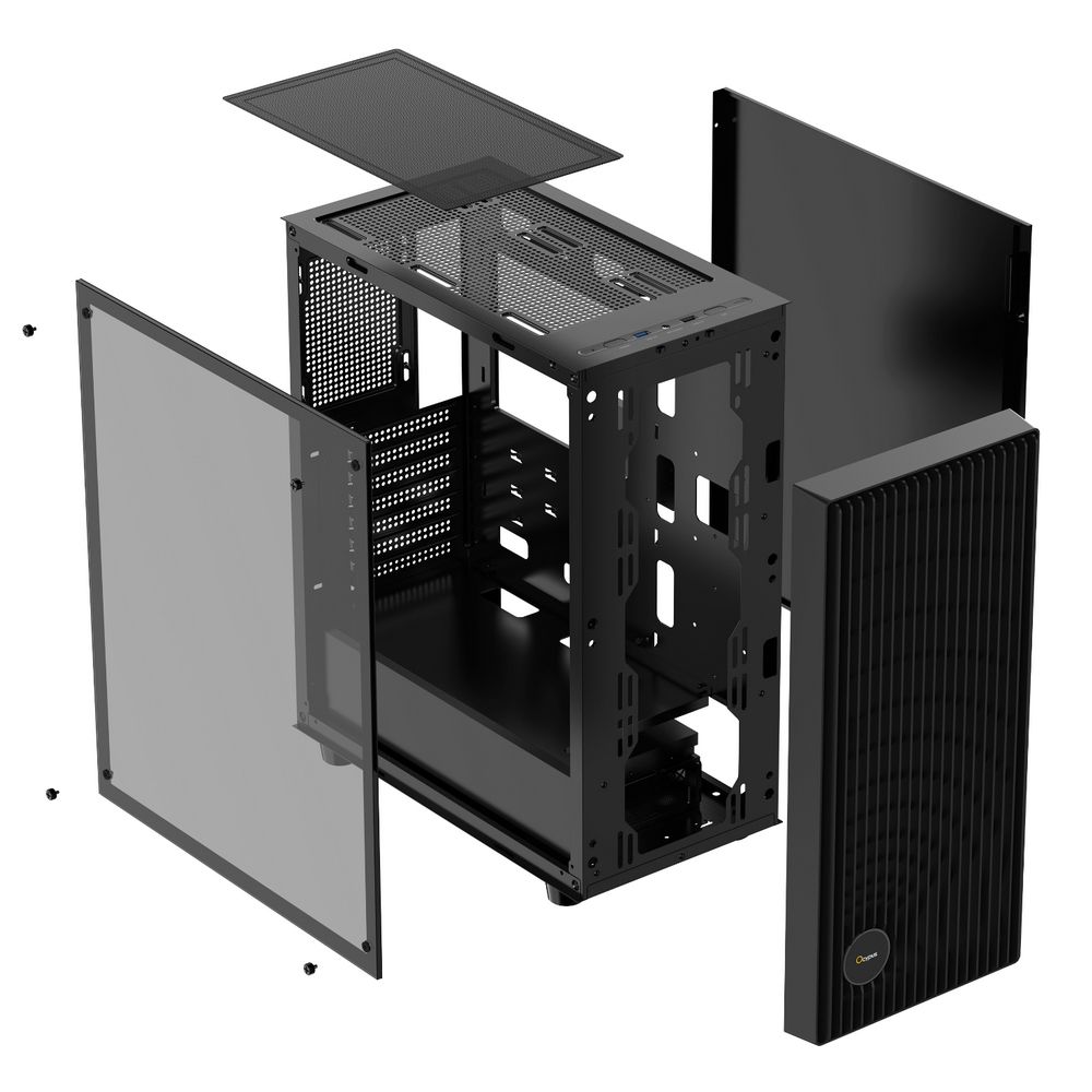 Корпус Case Ocypus Gamma C70 BK ARGB ATX / win / black / 4 ARGB fans / no PSU / Tempered Glass — изображение 9