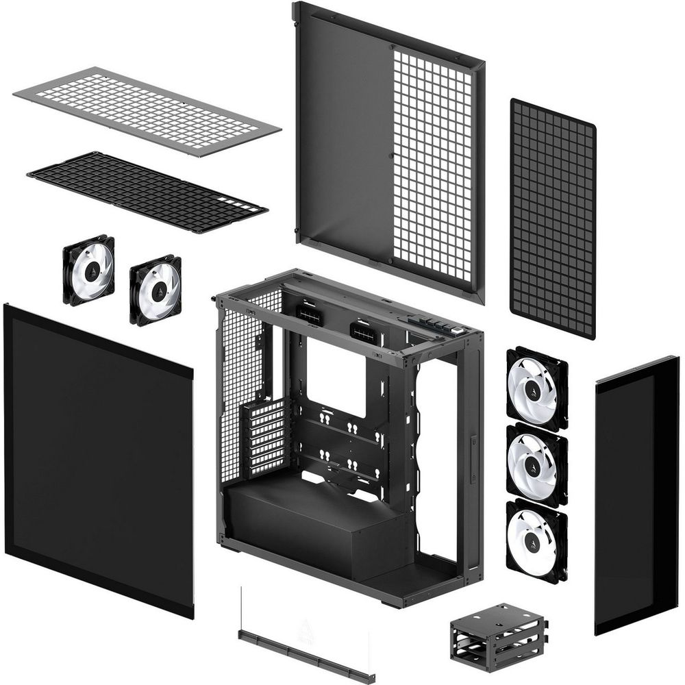 Корпус для ПК Arctic Cooling Bad Pack ARCTIC Xtender (Mirror Black) арт. ACPCC00018A — изображение 7