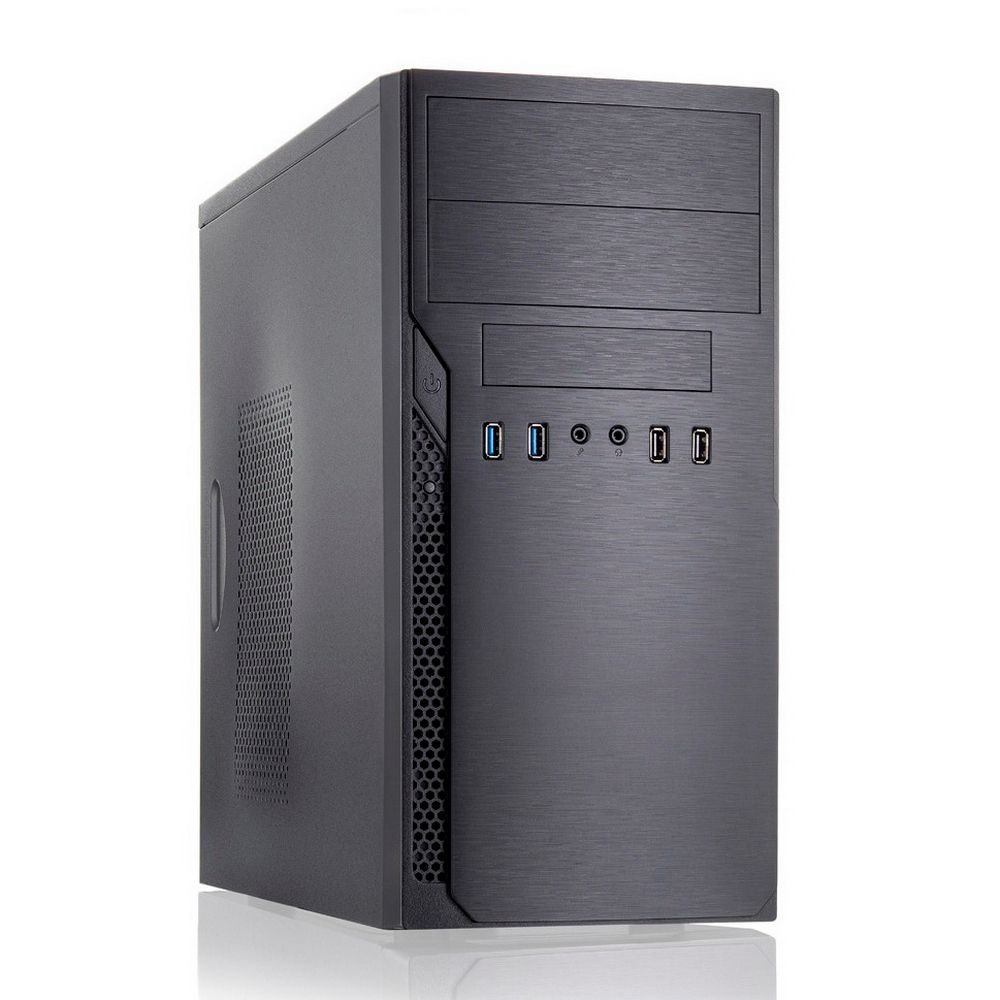 Корпус FoxLine Case Foxline FL–628-FZ450R-U32 |FL–628-FZ450R-U32| mATX case, black, w/PSU 450W 12cm, w/2xUSB2.0, w/2xUSB3.0 w/pwr cord, w/o FAN — изображение 3