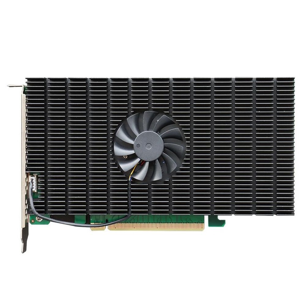Плата расширения HighPoint Rocket 1504, PCIe 4.0 x16, Ports: 4x M.2 (2242/2260/2280/22100), Board: Full Height, Full Length, ADD IN CARD