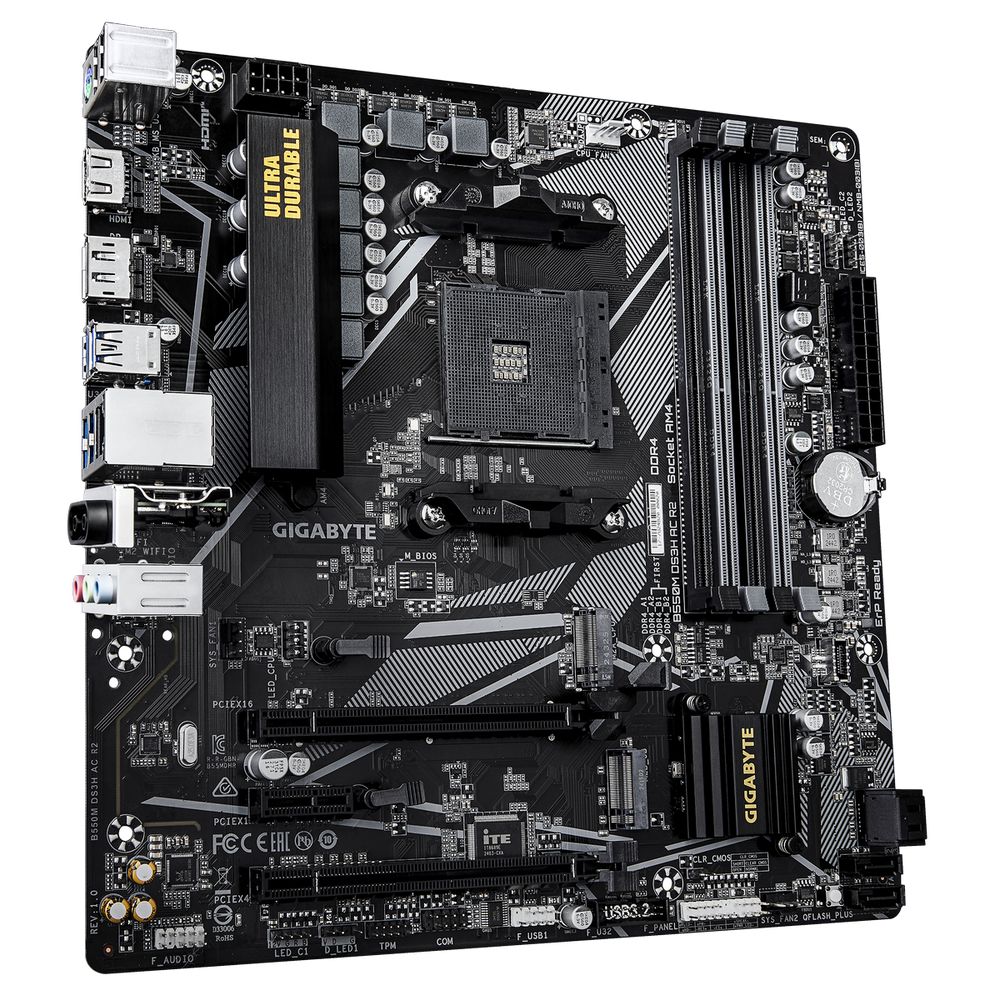 Материнская плата Gigabyte B550M DS3H AC R2, RTL — изображение 4
