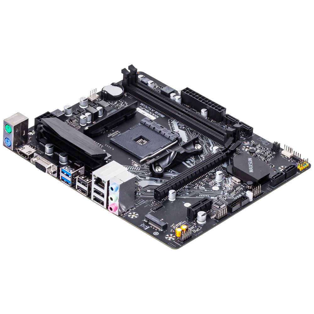 Материнская плата Maxsun MS-Challenger A520M A520, AM4, 2xDDR4, 1*PCIEx16, 1*PCIEx1, 1*M.2, 4*USB3.2Gen1, 6*USB2.0, 3*SATA3.0, 1G, VGA, HDMI, M-ATX, RTL — изображение 5