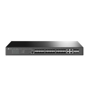 Коммутатор -JetStream управляемый уровня 2+ на 20 гигабитных портов SFP, 4 порта SFP+ 10 Гбит/с и 4 комбинированных порта SFP/RJ45
