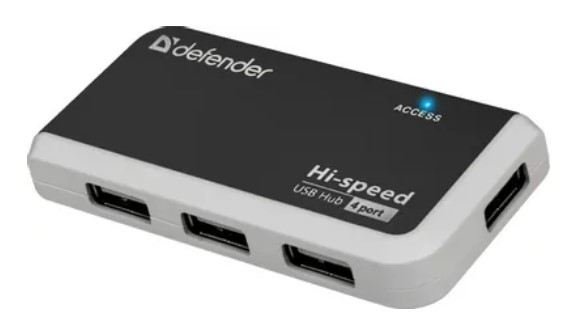 Концентратор USB2 4PORT QUADRO INFIX 83504 DEFENDER — изображение 4