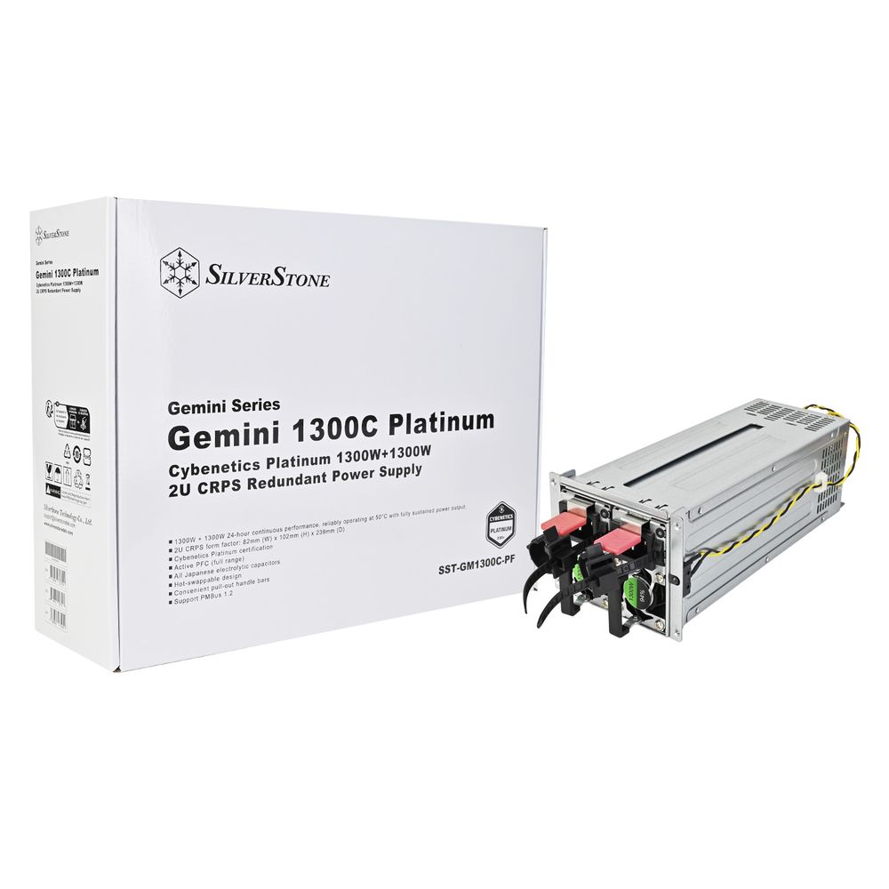Блок питания серверный Silverstone ST-GM1300C-PF 2U CRPS Titanium 1300W+1300W, HS, PMBus 1.2, 82mm (W) x 102mm (H) x 239mm (D) — изображение 17
