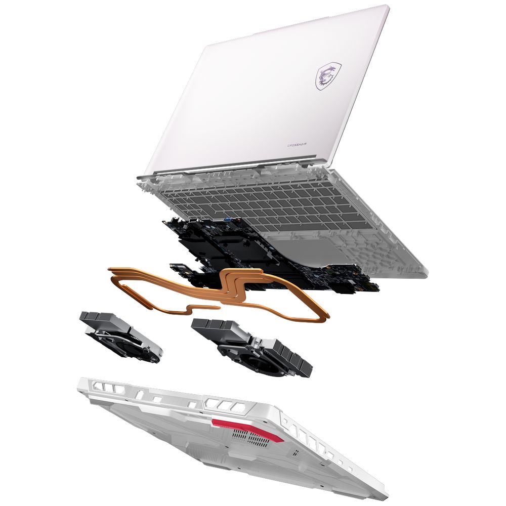 Ноутбук MSI Crosshair A16 HX MLG Edition E8WFK-090XRUY AMD Ryzen 9 8940HX/16Gb (2*8 D5)/SSD1Tb/RTX5060 8Gb (115W)/16"/IPS/WQXGA/2560x1600/240Hz/NoOS/RJ-45/White/2.3kg — изображение 17