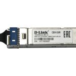 Трансивер WDM SFP-трансивер с 1 портом 1000Base-BX-U (Tx:1310 нм, Rx:1550 нм) для одномодового оптического кабеля (до 10 км)