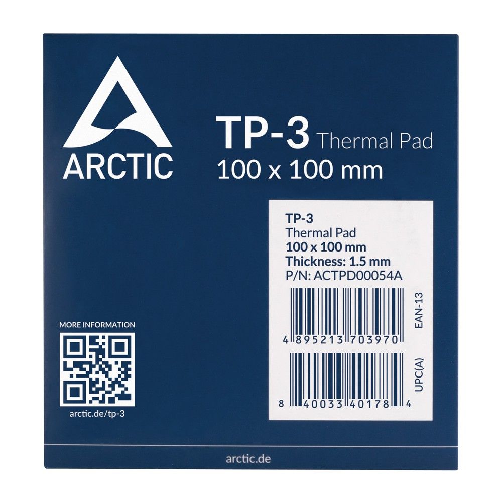 Термопрокладка Arctic Cooling Thermal pad 100x100mm, 1,5mm TP-3 (ACTPD00054A) — изображение 4