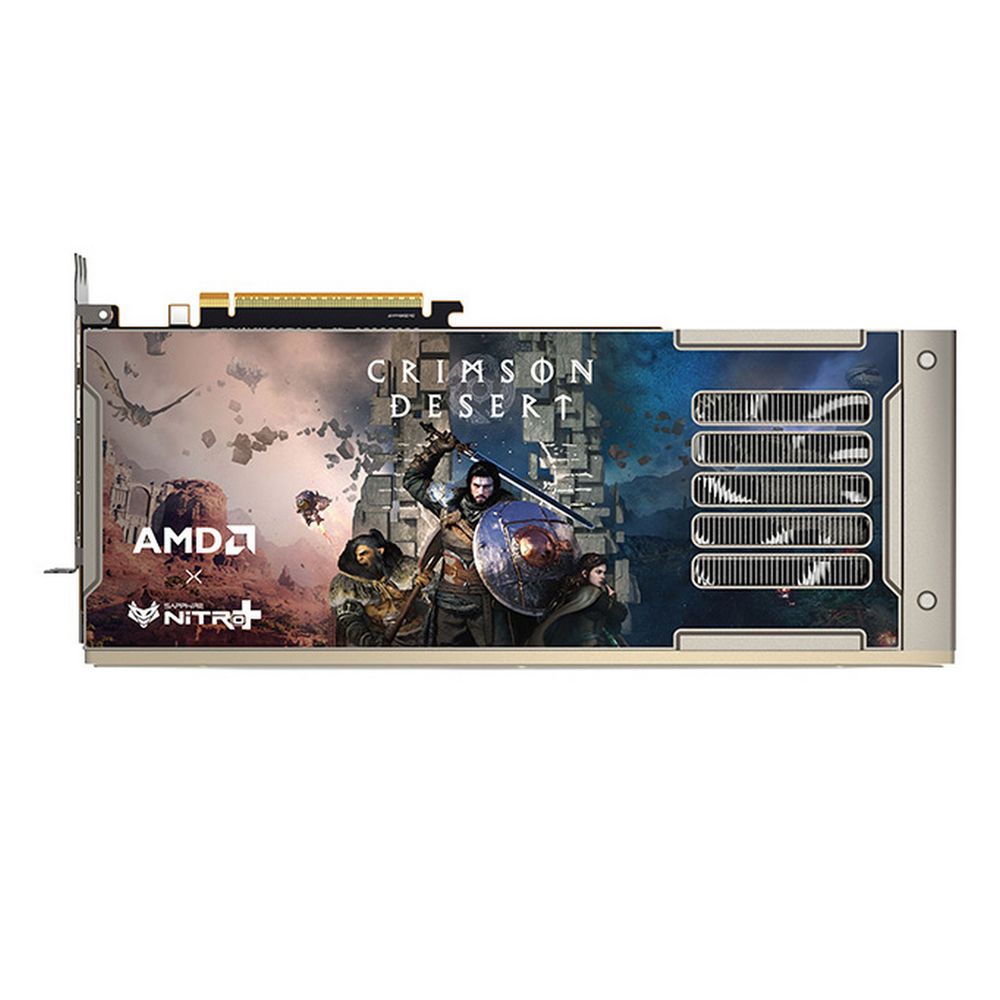 Видеокарта Sapphire RX9070XT NITRO+ OC CRIMSON DESERT EDITION 16GB GDDR6 256bit 2xDP 2xHDMI 3FAN RTL — изображение 6