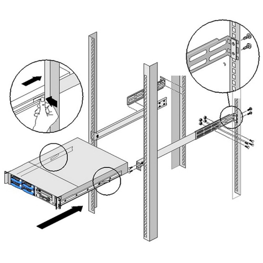 Рельсы Chenbro SLIDE RAIL 20-26" 2U-4U RM236/RM241/RM242/RM423/RM413 (84H341300-002) , {6} (406331) — изображение 3