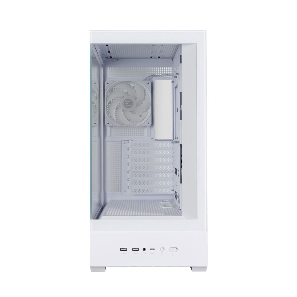 Корпус для ПК Zalman P40 DS White ATX Mid Tower PC Case, 120mm ARGB Fanx4 — изображение 12