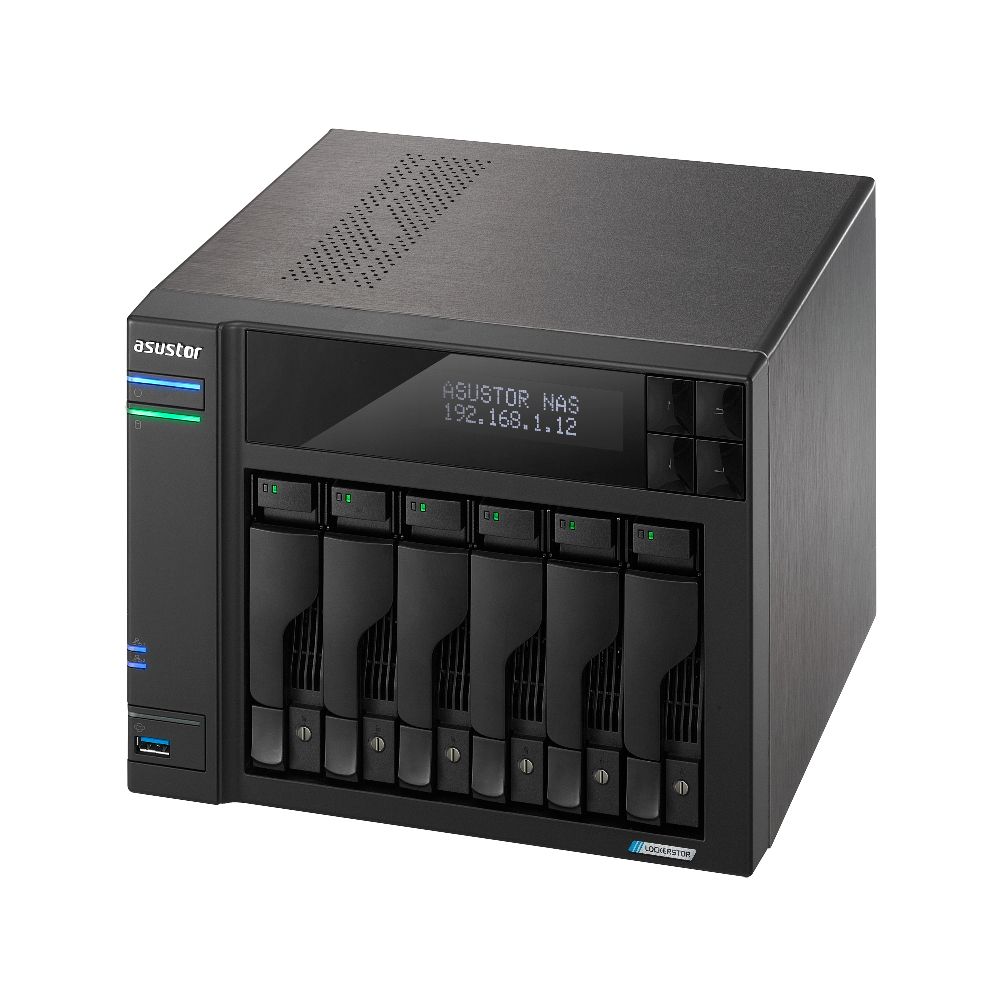 Платформа СХД ASUSTOR AS6706T 6 Bay (Max.14) 4xM.2 2x2.5GLAN 8GB (Max.16GB) DDR4 2xUSB HDMI (90IX01N1-BW3S60) — изображение 4