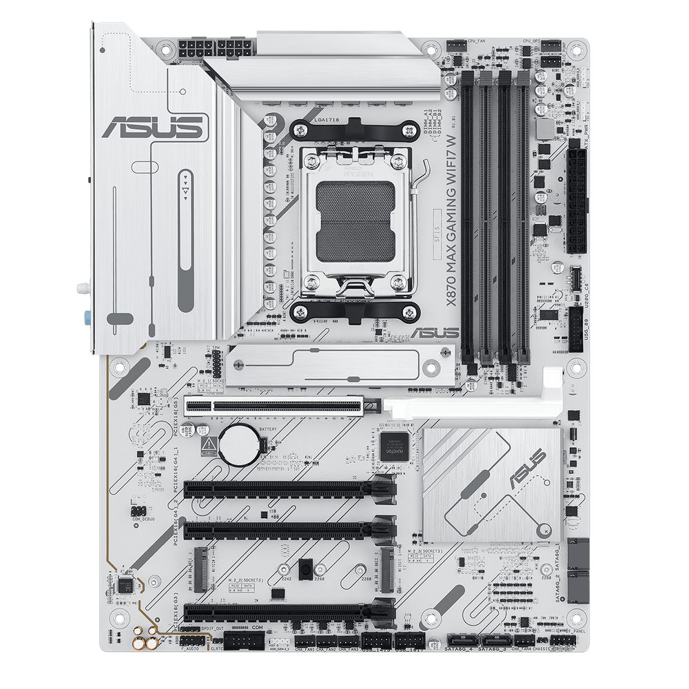 Материнская плата ASUS X870 MAX GAMING WIFI7 W AM5 ATX 4xDDR5 4хPCIEx16 PCIEx1 3xM.2 2 2xUSB-C HDMI 2.5GLAN WIFI 7 — изображение 2
