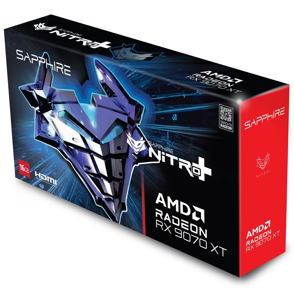 Видеокарта Sapphire RX9070XT NITRO+ OC 16GB GDDR6 256bit 2xDP 2xHDMI 3FAN RTL — изображение 8