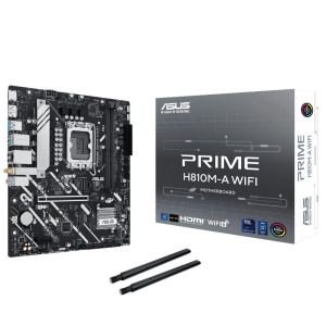 Материнская плата ASUS PRIME H810M-A WIFI LGA1851 mATX 2xDDR5 PCIEx16 PCIEx1 2xM.2 DP HDMI GLAN Wi-Fi 6